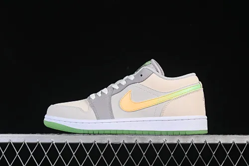 All categories Air Jordan Jordan series basketball shoes Air Jordan 1 Low Air Jordan 1 Low "Tokyo Bio Hack" AJ1 Joe 1 light gray color matching low-top cultural casual sneakers HQ2030-001